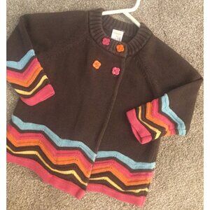 2T PLAY Gymboree Rainbow Zig Zag Cardigan